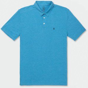 Volcom Banger Short Sleeve Polo- Maliblue